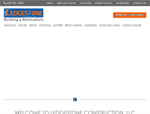 Tablet Screenshot of ledgestoneconstruction.com